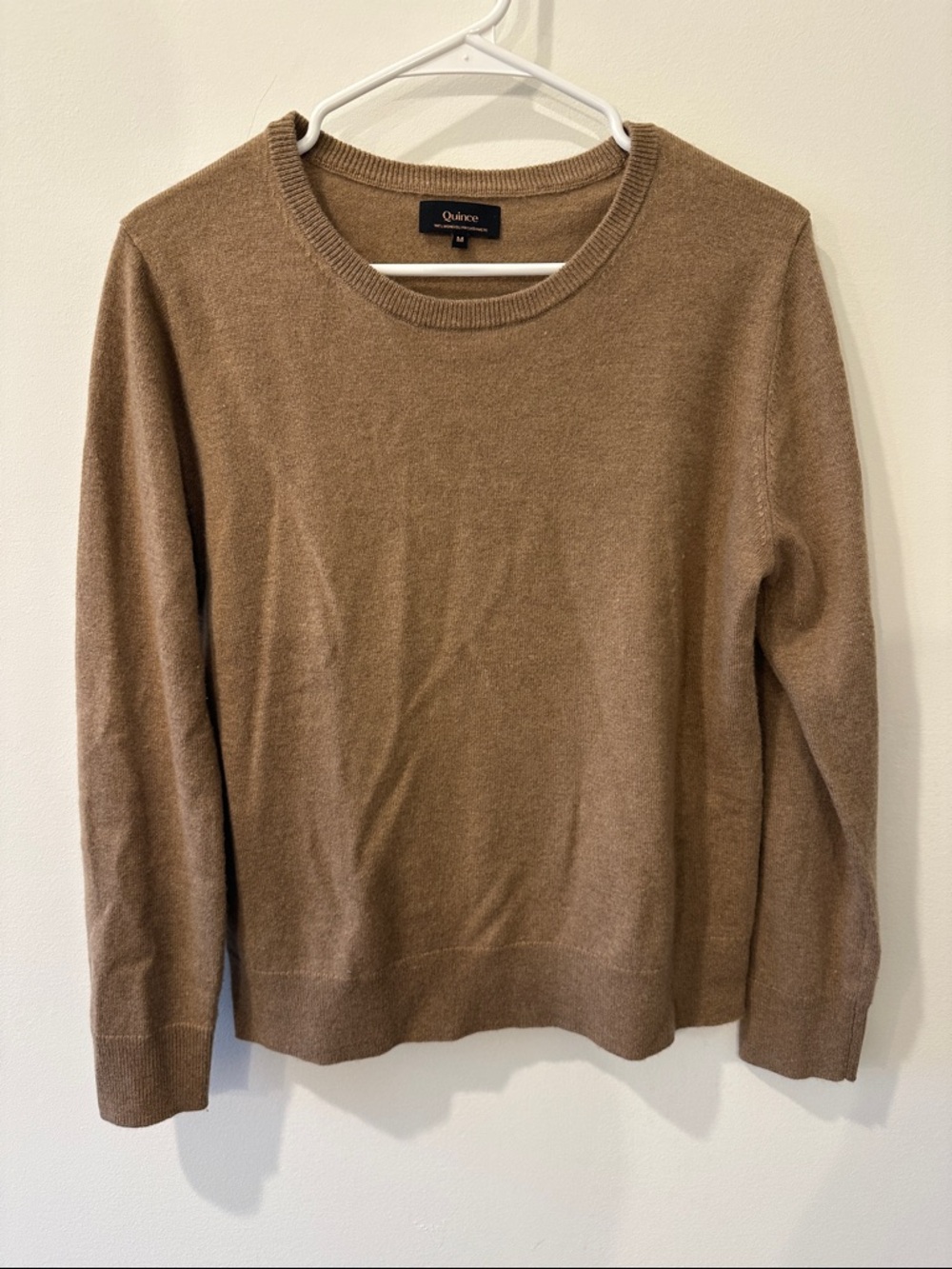 Quince Cashmere Crewneck Sweater - Brown